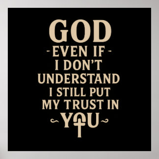 Poster Trust You Christian Faith Quote