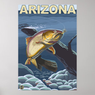 Poster Truta de Cutthroat FishingArizona