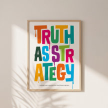 Truth As Strategy — Typography Print | Wall Art