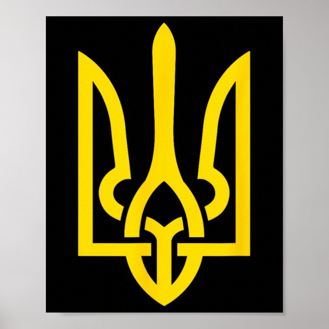 Poster Tryzub Symbol Of Ukraine  (Frente)