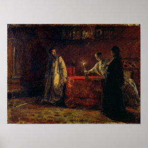 Póster Tsar Boris Godunov e Tsarina Martha, 1874