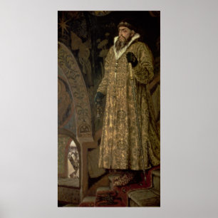 Póster Tsar Ivan IV Vasilyevich "" o 1897 terrível