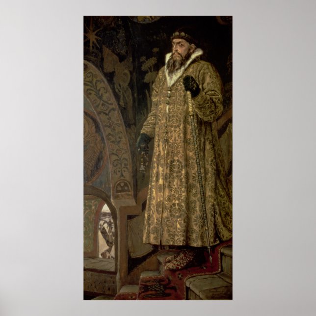 Póster Tsar Ivan IV Vasilyevich "o Terrível" 1897 (Frente)