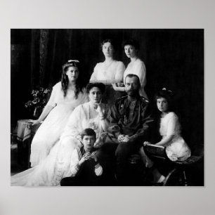 Poster Tsar Nicholas II e sua família - 1913