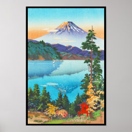 Póster Tsuchiya Koitsu Lake Ashi nas Colinas de Hakone