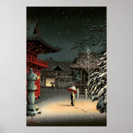 Poster Tsuchiya Koitsu - Neve no Santuário Nezu