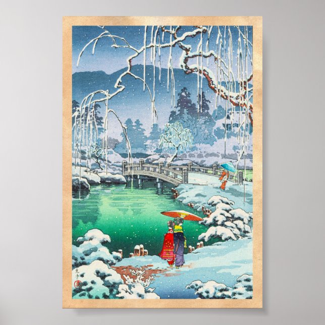 Póster Tsuchiya Koitsu Sketches de lugares famosos no Jap (Frente)