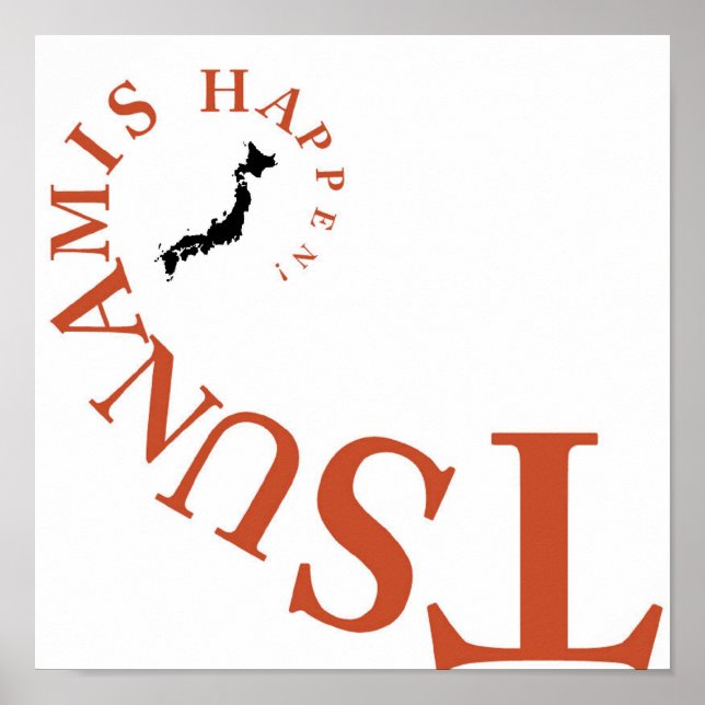 POSTER TSUNAMIS ACONTECEU! (Frente)