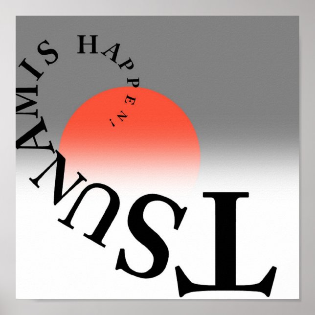 POSTER TSUNAMIS ACONTECEU! (Frente)