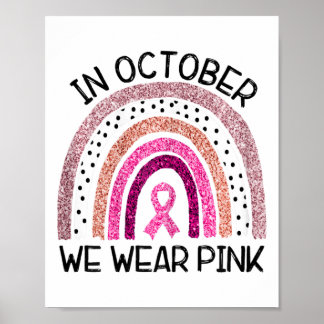 Poster Tu Em Outubro Vestimos Sensibilização Do Cancer Da