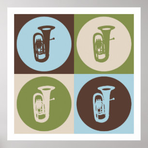 Póster Tuba do pop art