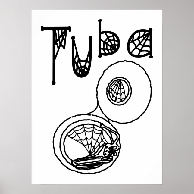 Poster Tuba Halloween Cobwebs (Frente)
