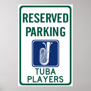Póster Tuba Players Parking