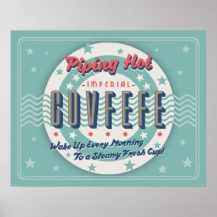 Poster Tubagem de café quente