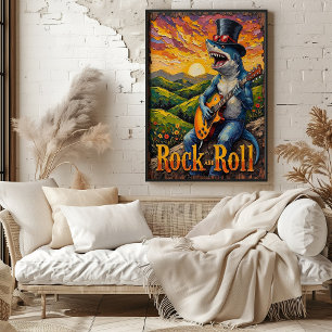 Poster Tubarão-Groovy, Emperramento na hora do Ouro