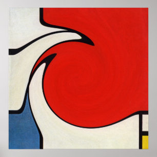 Póster Tubarão Mondrian