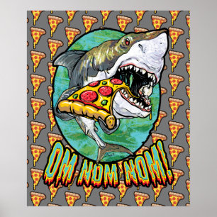 Poster Tubarão-pizza com hanseníase