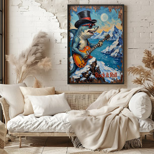 Poster Tubarão-Rochedo, presença de Palco gelado