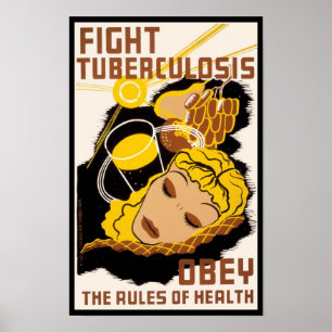 Póster Tuberculose da luta