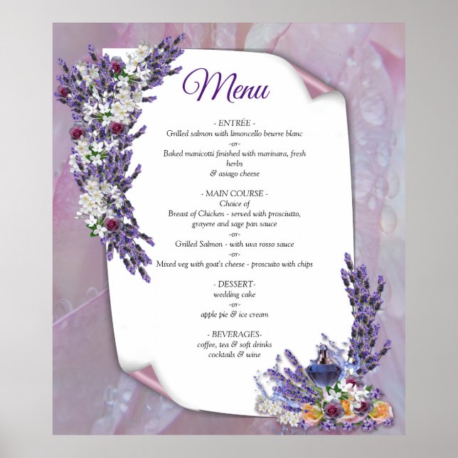 Poster Tuberose e Blogues de Lavandas (Frente)