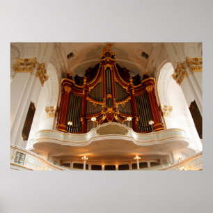 Póster Tubos do Órgão da Igreja