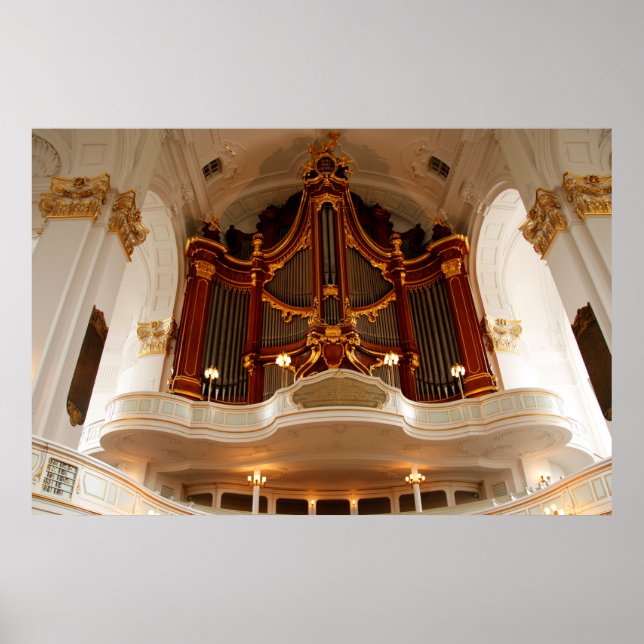 Póster Tubos do Órgão da Igreja (Frente)