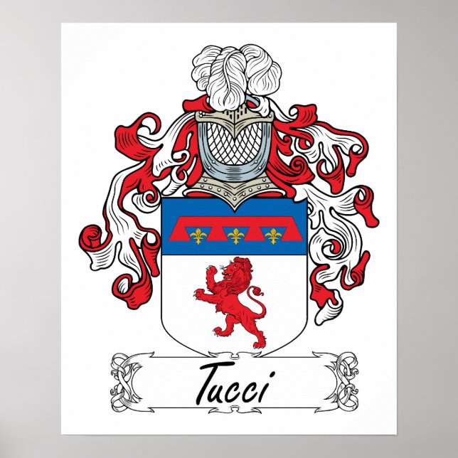 Póster Tucci Family Crest (Frente)