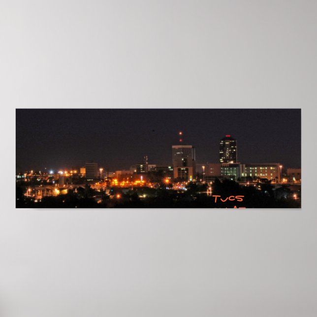 Poster Tucson à noite (Frente)