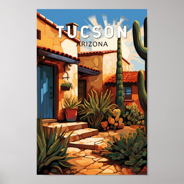 Poster Tucson Arizona Art Vintage (Frente)