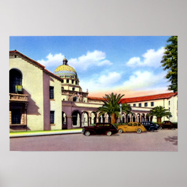 Poster Tucson Arizona Pima County Courthouthouse (Frente)