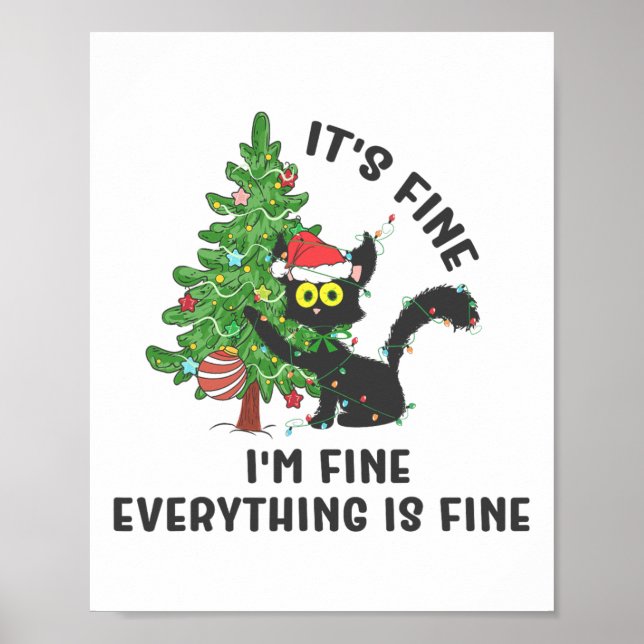 Poster Tudo Bem Estou Bem Tudo Está Bem Elf Xmas Colchão (Frente)