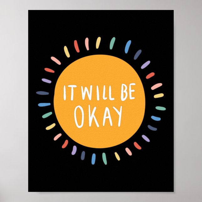 Poster Tudo bem Problemas de saúde mental Inspiração (Frente)