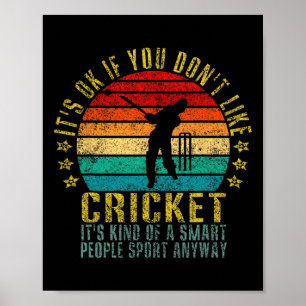 Poster Tudo Bem Se Você Não Gosta de Críquete Pessoas Int