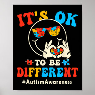 Poster Tudo Bem Ser Diferente Autismo Groovy Sorriso Face