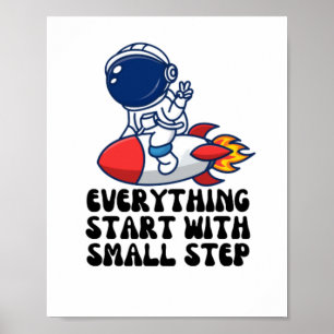 Poster Tudo começa com um pequeno passo
