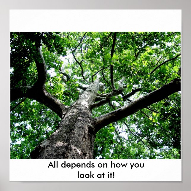 Póster Tudo depende de como você olha para ele! (Frente)