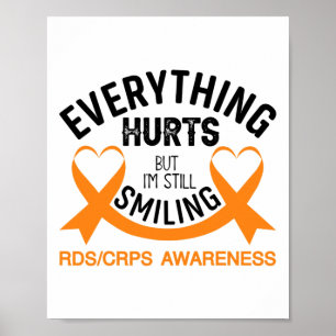 Poster Tudo dói eu ainda estou sorrindo - Rsd Crps Awar