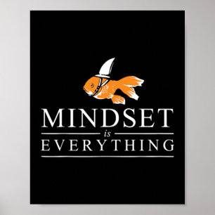Poster Tudo É Inspiração Motivacional Mindset Sha