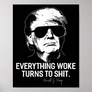 Poster Tudo engraçado de Trump se torna político Woke