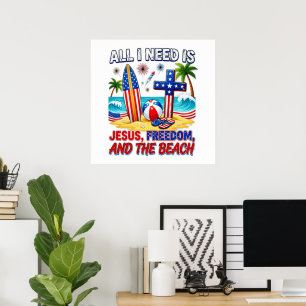 POSTER TUDO O QUE EU PRECISO É JESUS