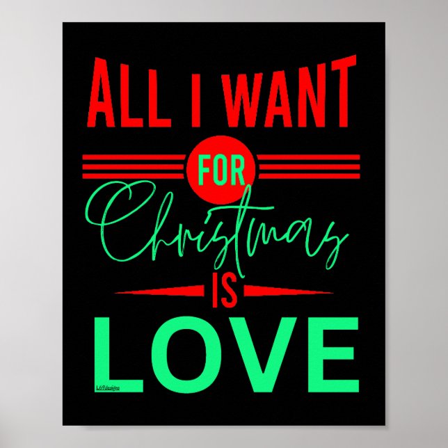 POSTER TUDO O QUE EU QUERO PARA O NATAL É AMOR (Frente)