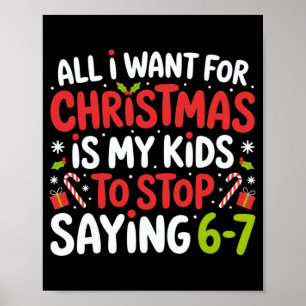 Poster Tudo o que eu quero para o Natal é que meus filhos