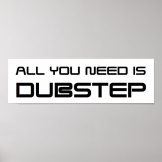 POSTER TUDO O QUE PRECISAS É DE UMA MULHER DE DUBSTEP