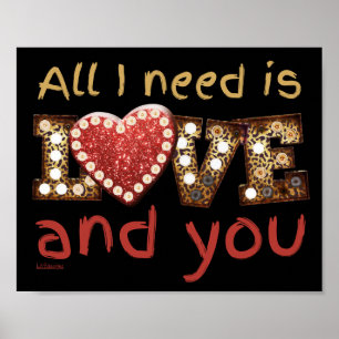 Poster TUDO O QUE PRECISO É AMOR... E VOCÊ, doce presen