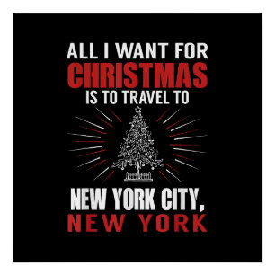 Póster Tudo O Que Quero É Viagem De Natal Para Nova Iorqu