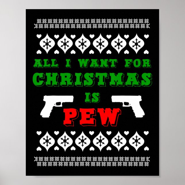 Poster Tudo O Que Quero Para O Natal É Pew Para O Funn (Frente)