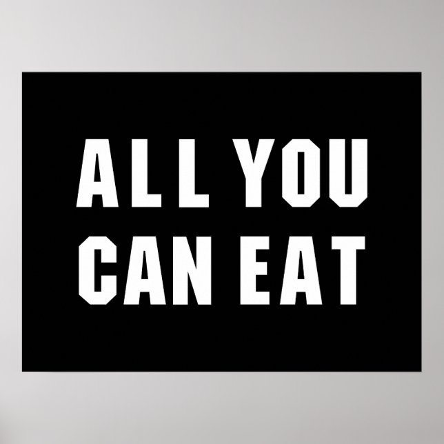 POSTER TUDO O QUE VOCÊ PODE COMER (Frente)