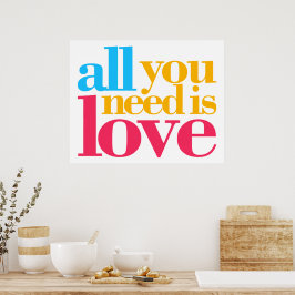Poster Tudo o que você precisa é amor