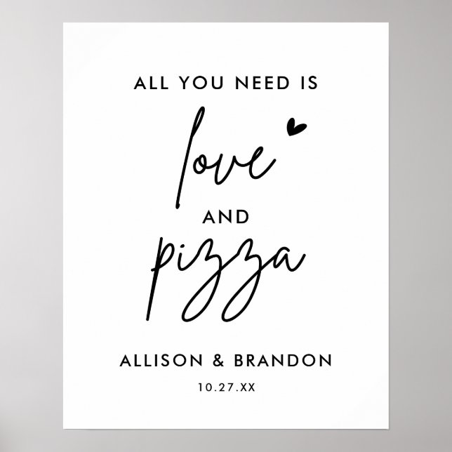 Poster Tudo o que Você Precisa É Amor E Recepção de Casam (Frente)