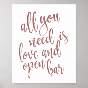 Poster Tudo o que Você Precisa é Amor e Sinal de Ouro Ros